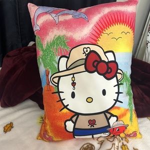 bad bunny hello kitty pillow